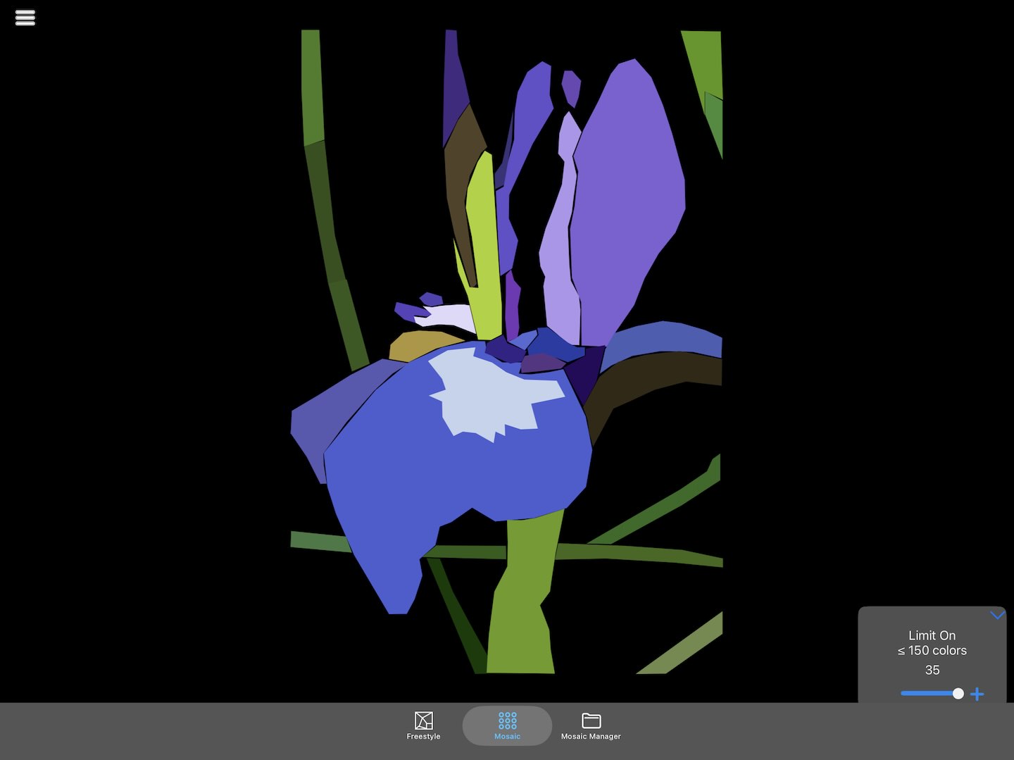 Screen shot of a Freestyle mosaic